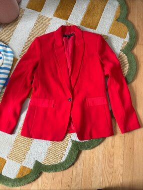 rag & bone tomato red blazer size women’s 10